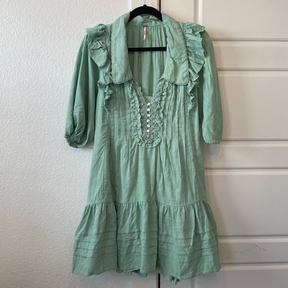 Free People Elora Ruffle Dress - Picture 4 of 8
